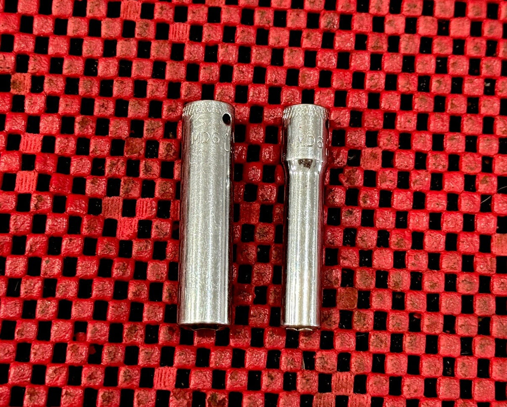 Mac Tools MD6 Series 2 PC Set 1/4" DR Metric Deep Knurled Sockets Made In USA M6