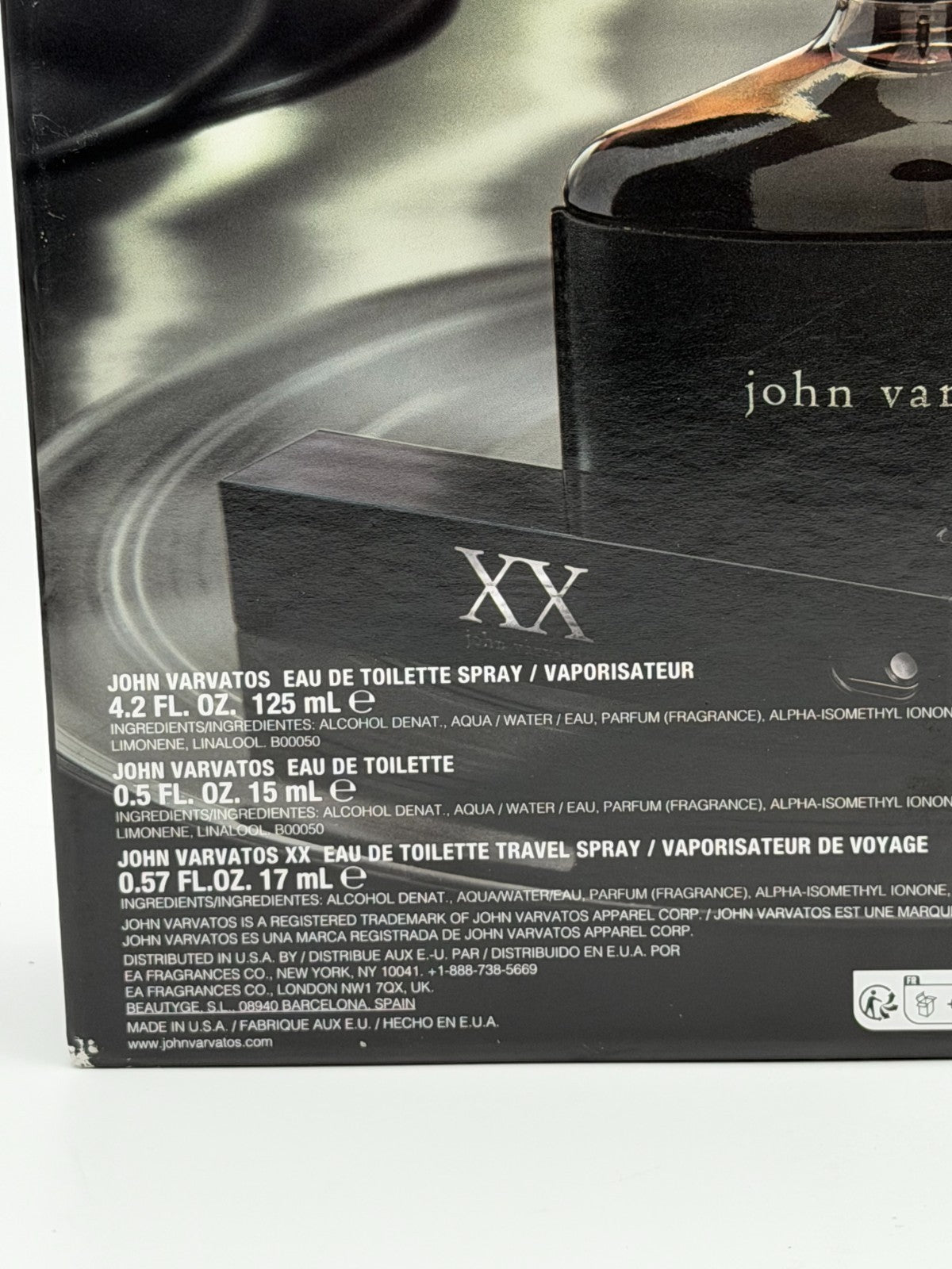 John Varvatos XX 3 Piece Gift Set Men's EDT Fragrance Spray - 4.2 Oz & 0.57 Oz