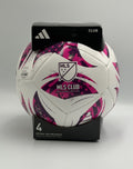 New Adidas MLS Club Youth Soccer Ball Pink White Training Football - Size 4