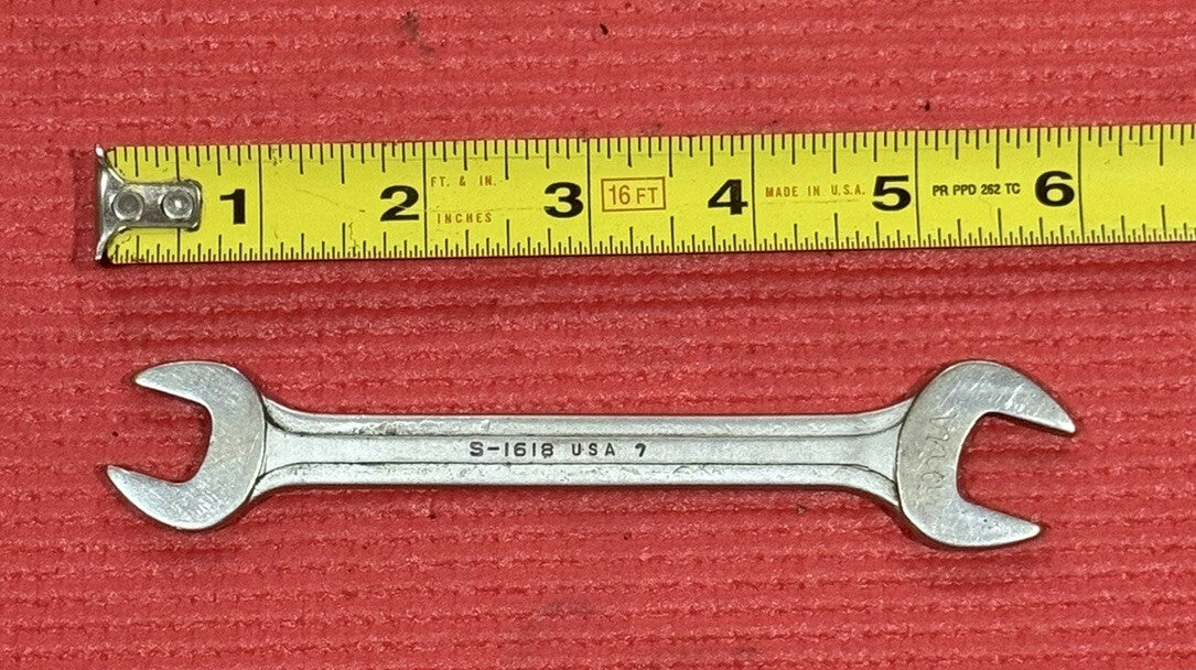Blue Point Supreme 1/2"x 9/16" Open End Wrench S-1618 Made in USA by Snap-On