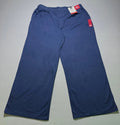 NWT Member's Mark Soft Knit High Waisted Wide Leg Trouser Women's XL Blue Preppy