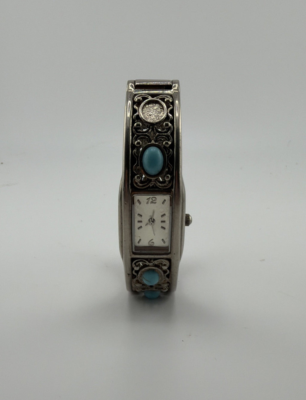 Vintage Women’s Watch FY1225 FMD Turquoise And Silver Tone Bracelet Watch