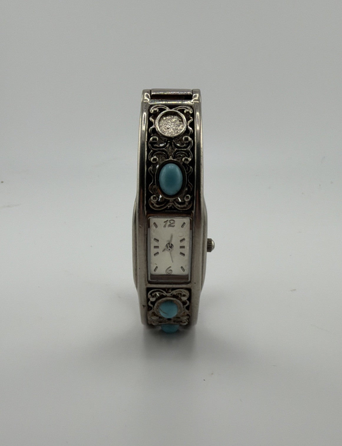 Vintage Women’s Watch FY1225 FMD Turquoise And Silver Tone Bracelet Watch