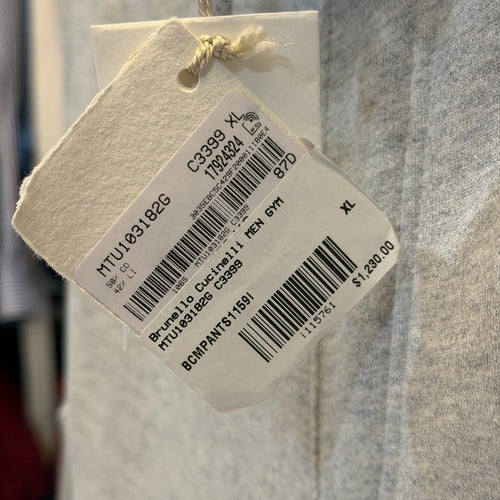Brunello Cucinelli Light Gray Cargo Shorts SIZE XL