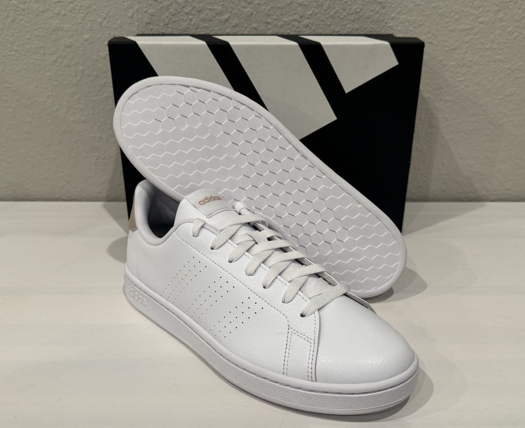 NEW Adidas Advantage White Wonder Quartz Women's Size 9.5 CLOUD-FOAM INSERTS NWB
