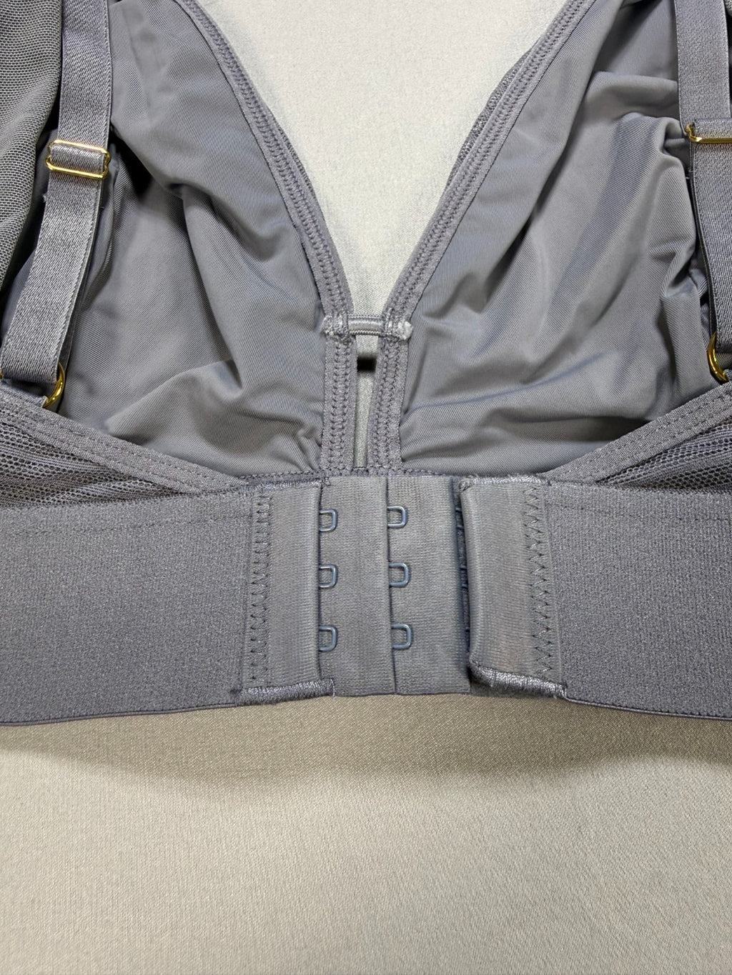 NWT All.You.LIVELY the Busty Stripe Mesh Bralette Bra Women's 3 Gray - Set of 2