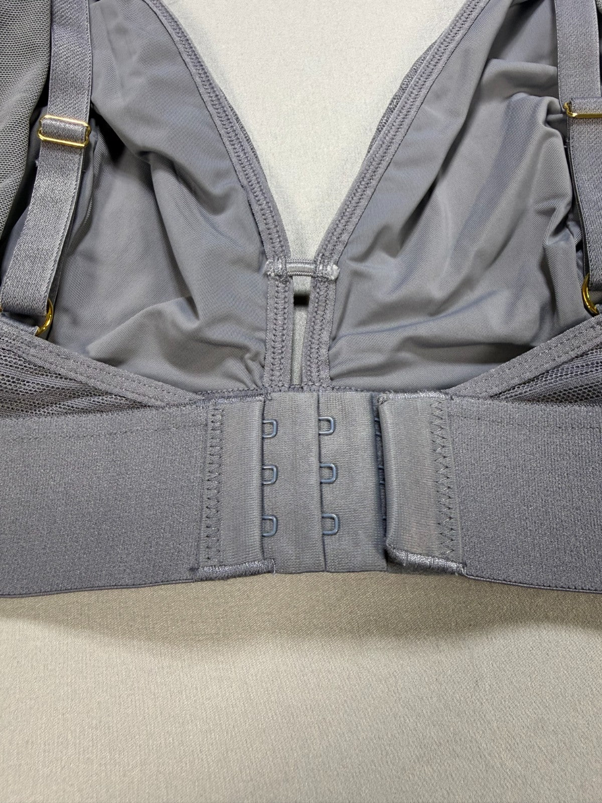 NWT All.You.LIVELY the Busty Stripe Mesh Bralette Bra Women's 3 Gray - Set of 2