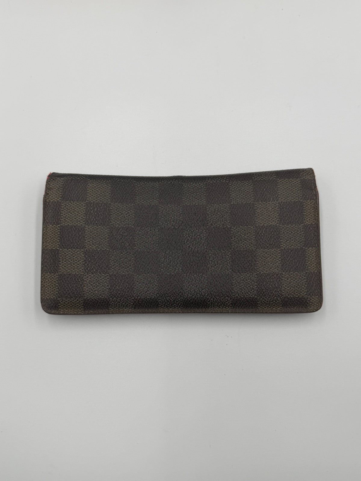 Authentic Louis Vuitton Vintage Brazza Wallet Men's Brown Damier Graphite Zip