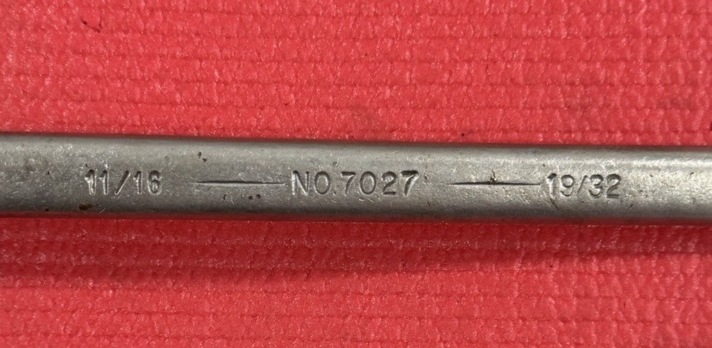 Vintage Armstrong Tools No.7027 Armaloy 19/32” X 11/16” Double Box Wrench USA