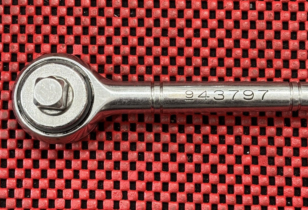 Vintage Craftsman 943797 Tri Wing Thumb Wheel Ratchet 1/2" DR Made In USA S2