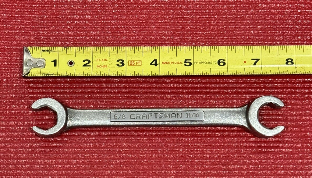 Craftsman V Series 5/8" X 11/16" Flare Nut Line Wrench Made in USA Excellent