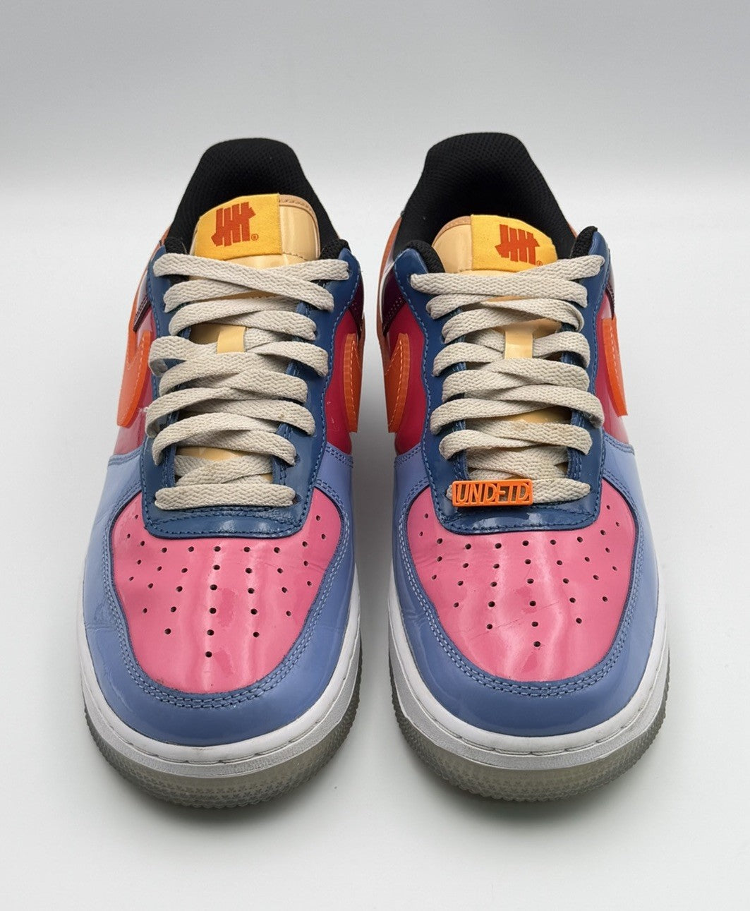 Nike Undefeated x Air Force 1 Low Total Orange Size 8.5 DV5255-400