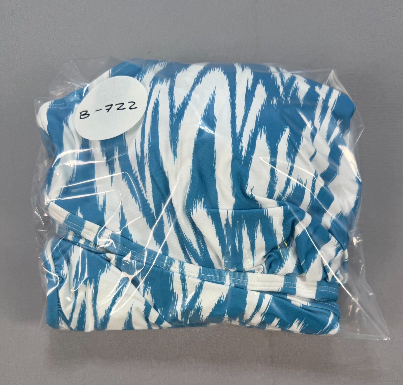 NWT Anne Cole Tankini Swim Top Womens 2XL Turquoise White UPF 50+ Summer Beach