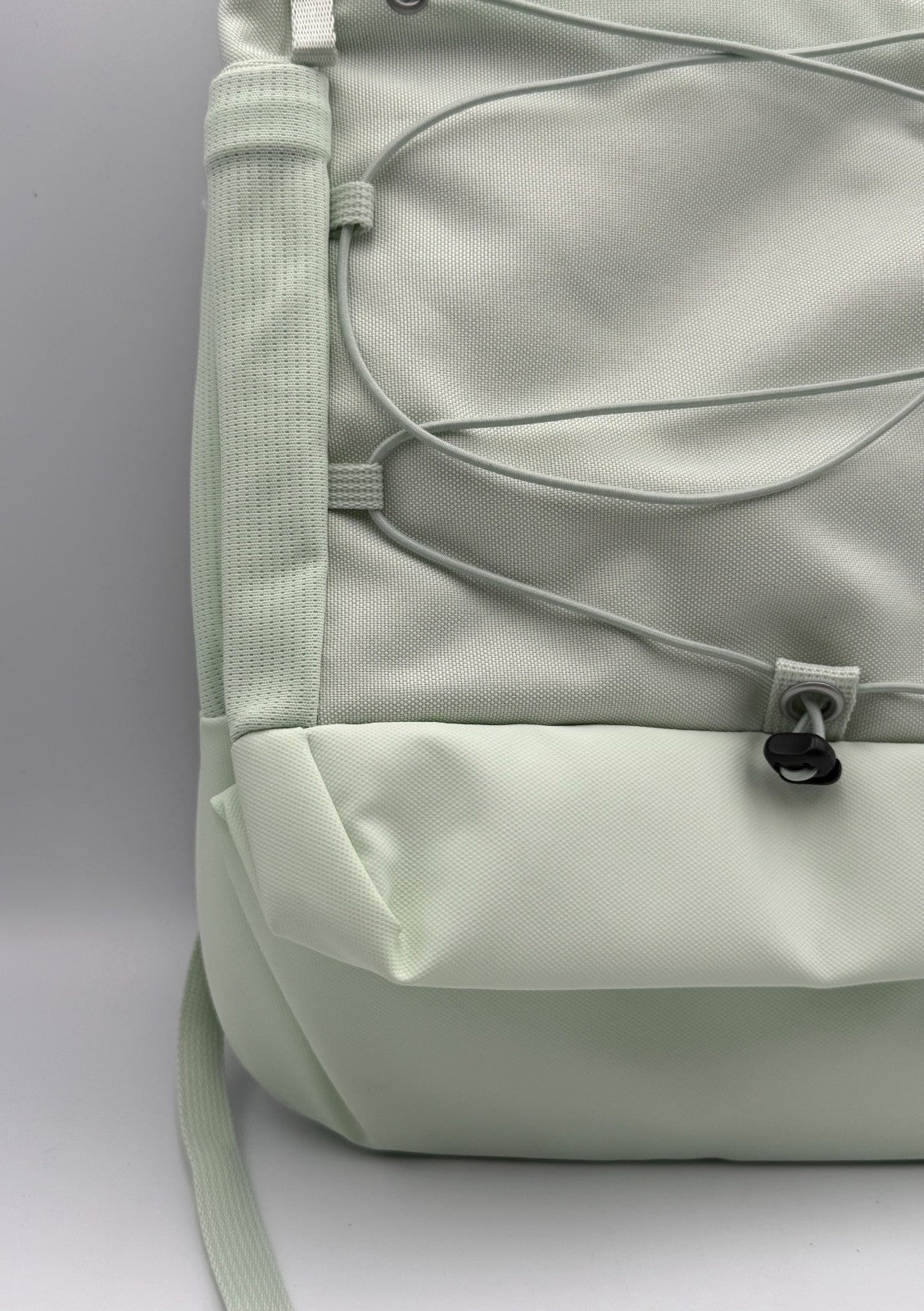All In Motion Sporty 19" Backpack Mint Green Bungee Cord Laptop School Book bag