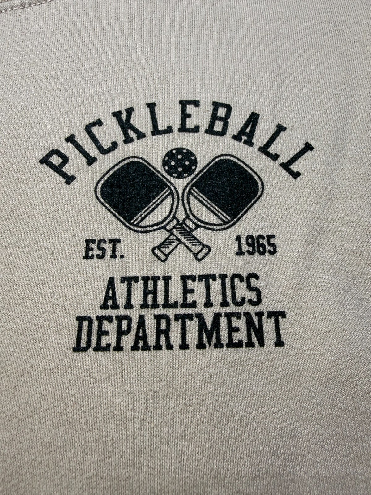 NWOT Strange Daze Los Angeles Pickleball Pullover Sweatshirt Men's Large Beige