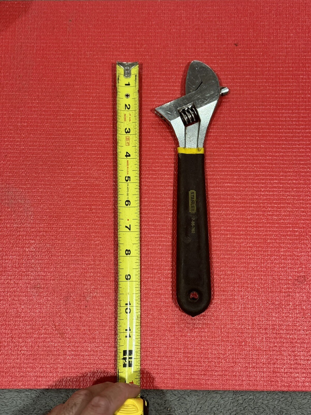 Vintage Stanley 85-762  Adjustable Wrench Crescent Wrench 10-1/2"