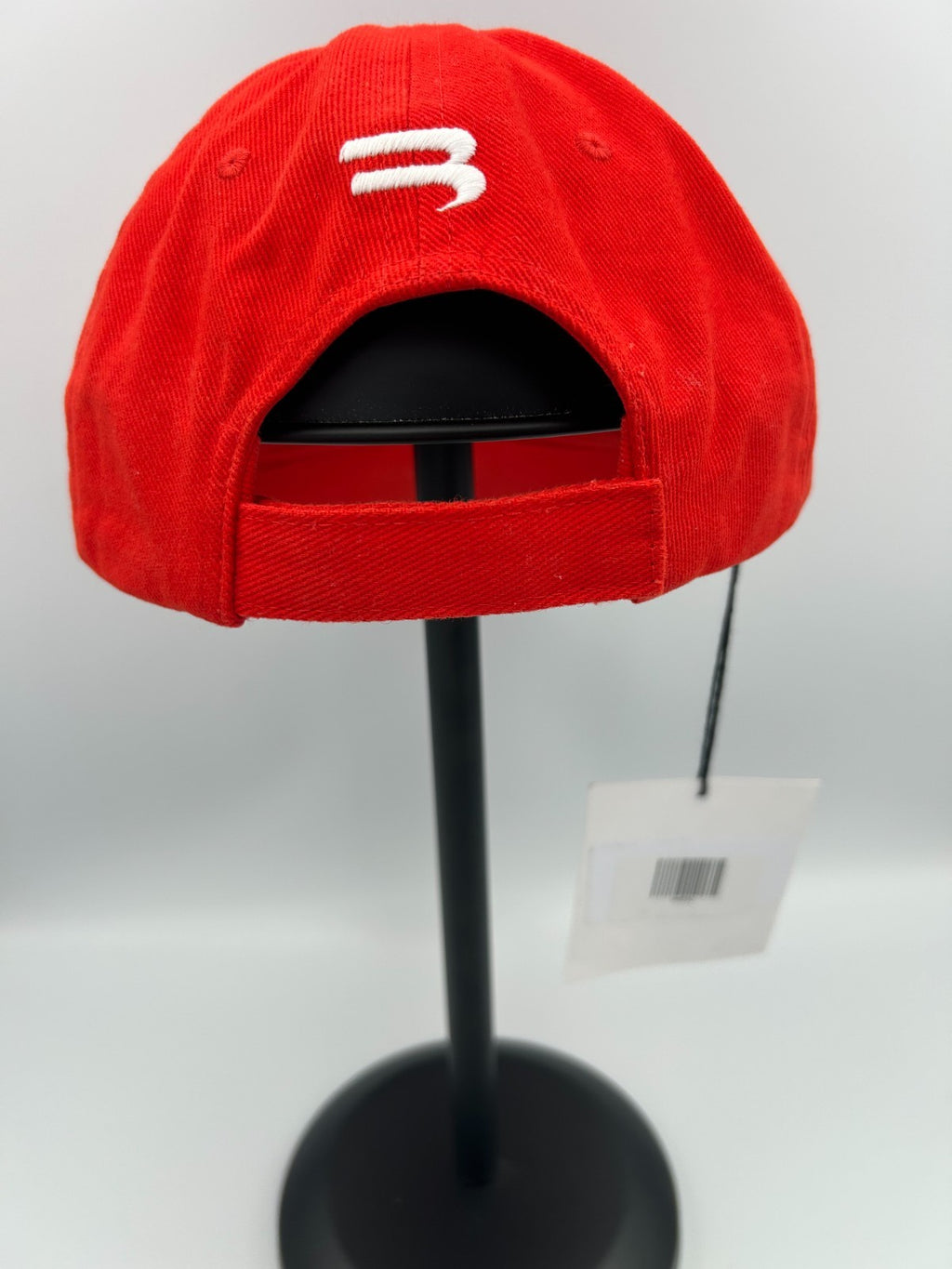 NWT Balenciaga Soccer Club Cap Men's One-Size Red Embroidered-Logo Adjustable