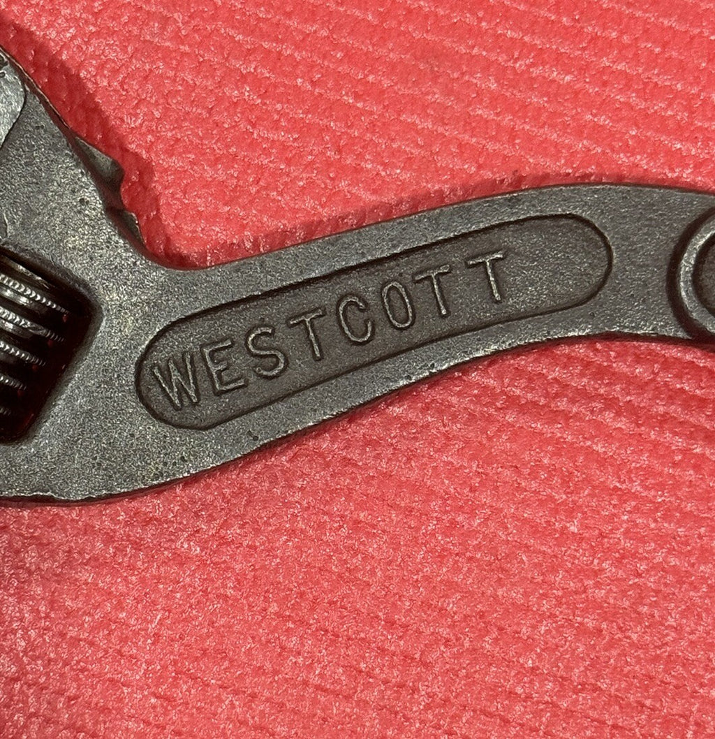 Westcott The Keystone MFG No.80 10” Adjustable Wrench S Curved Handle Buffalo NY