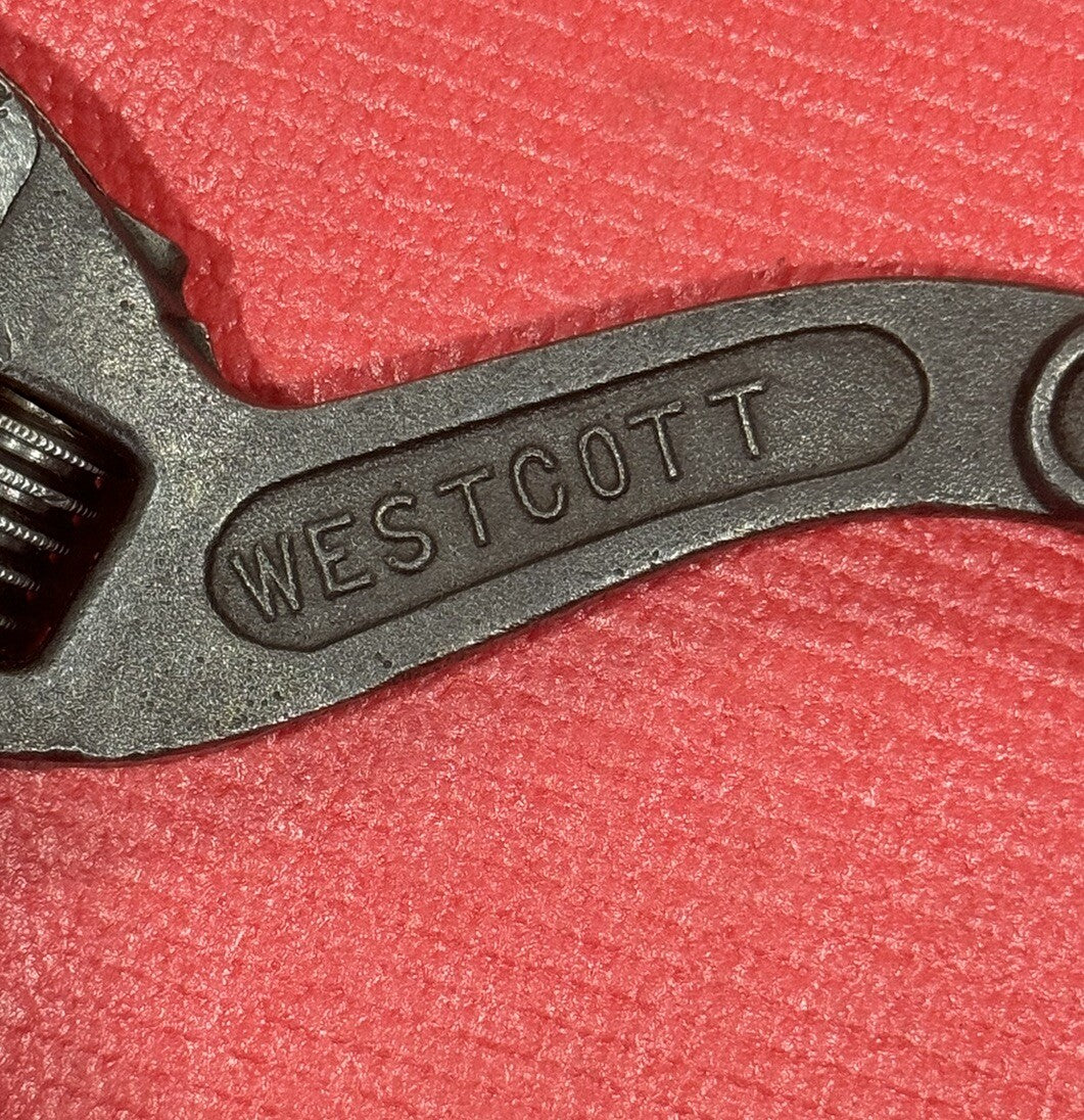Westcott The Keystone MFG No.80 10” Adjustable Wrench S Curved Handle Buffalo NY