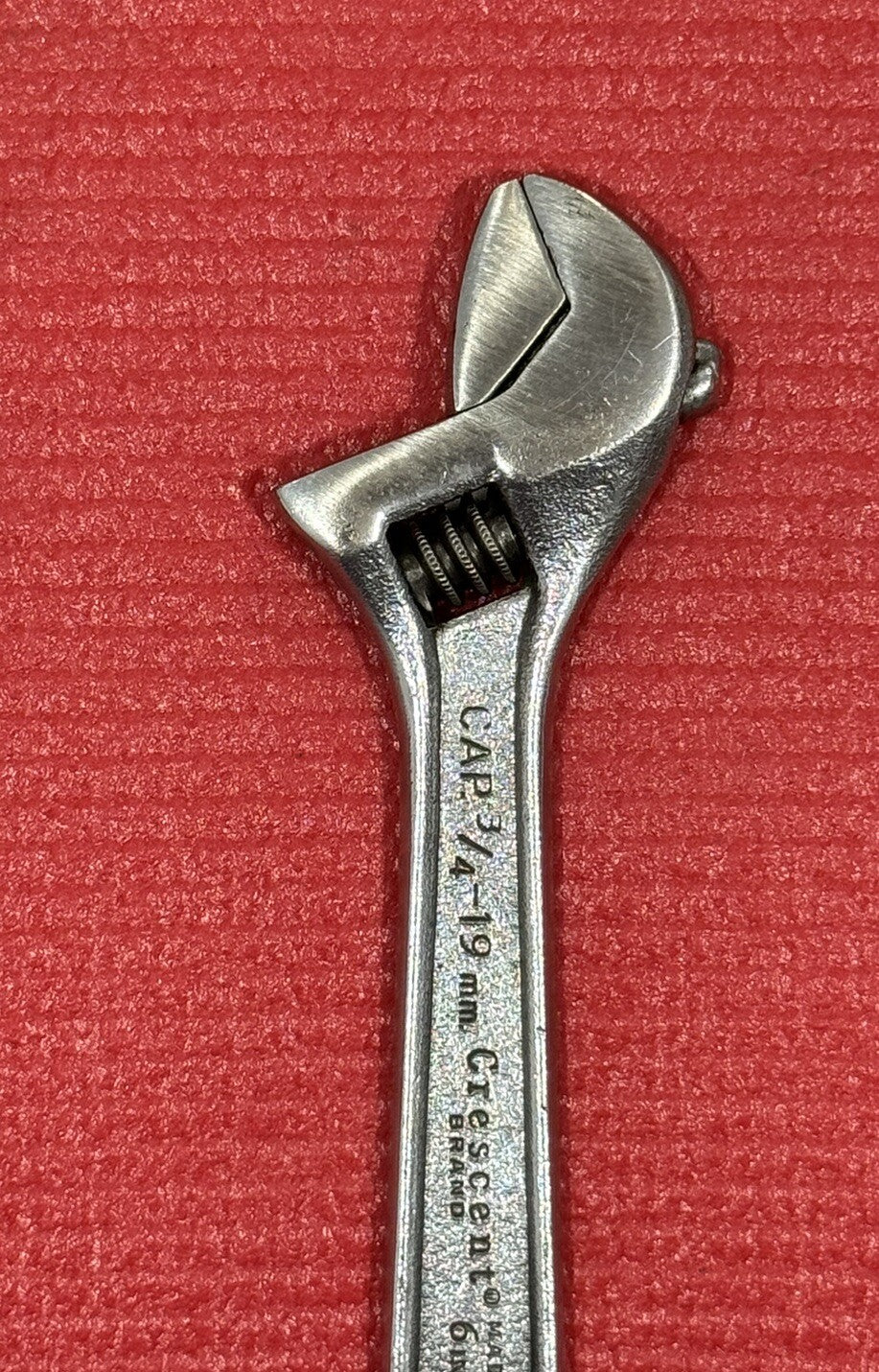 CRESCENT Crestoloy Steel, 6” Adjustable Wrench, CAP 3/4-19mm 150mm Made In USA