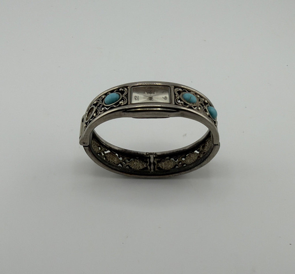 Vintage Women’s Watch FY1225 FMD Turquoise And Silver Tone Bracelet Watch
