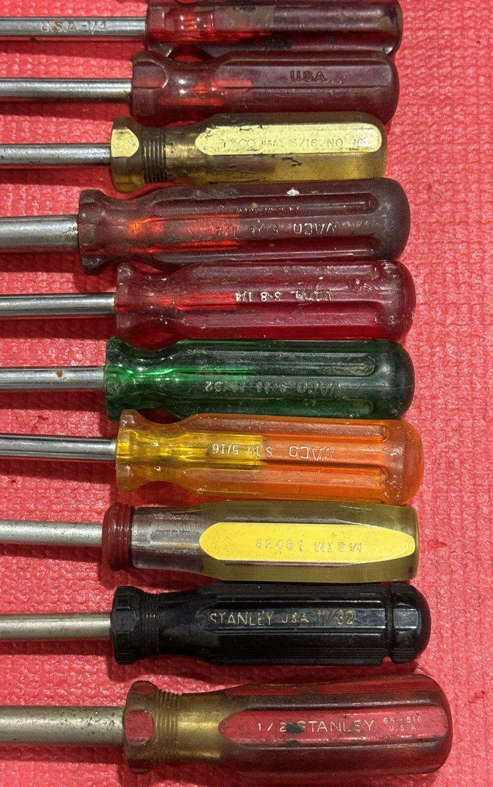 Stanley,Vaco,Craftsman,Doit & More 18 Pc Nut Driver Screwdriver Set ALL USA Lot