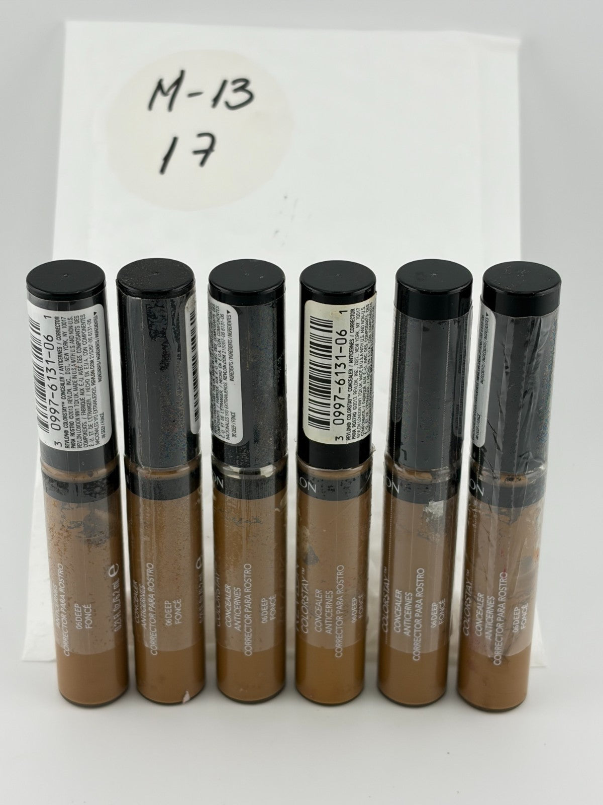 New Revlon ColorStay Full Coverage Concealer Makeup 18M 06 Deep - Set of 6