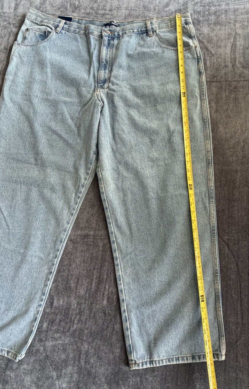Basic Editions Regular Fit Men’s 48W X 30L Denim Blue Light Jeans NWT