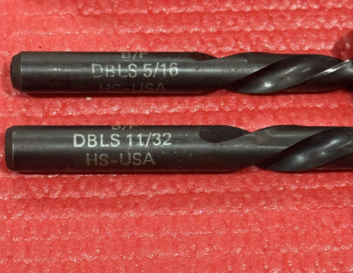 Blue Point Tools DBLS 105 Left Hand Drill Bit 2PC Set 11/32" & 5/16" VERY RARE!!
