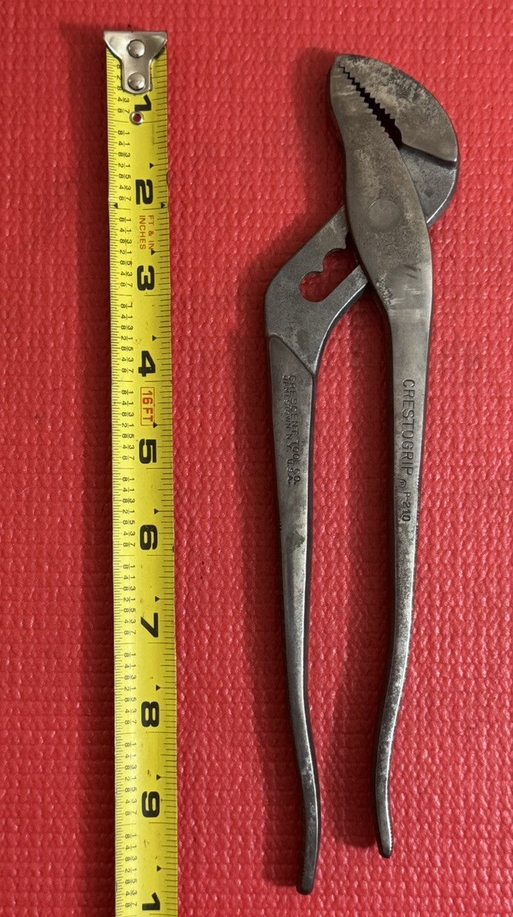 CRESCENT TOOL CRESTOGRIP P-210 Pliers Water Pump Tongue & Groove JAMESTOWN USA