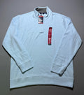 NWT Lands' End Quarter Zip Pullover Sweater Men XL Blue Long Sleeve Mock Neck