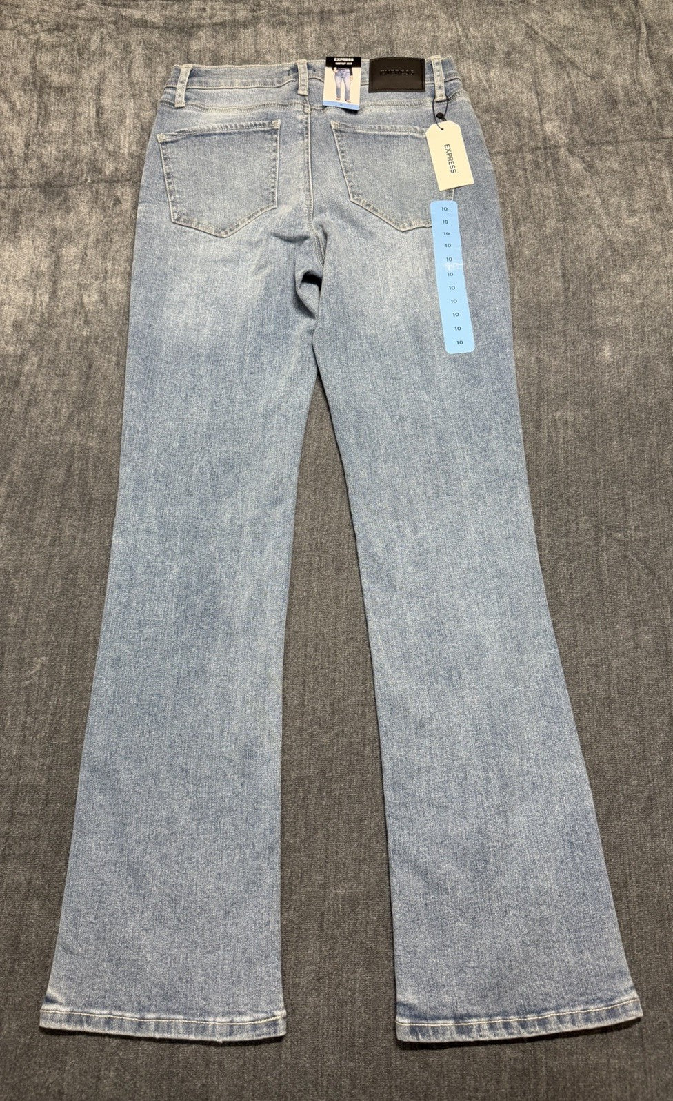 NWT Express Bootcut Jeans Women's 10 Blue Light Wash Casual 5-Pockets Zip Fly