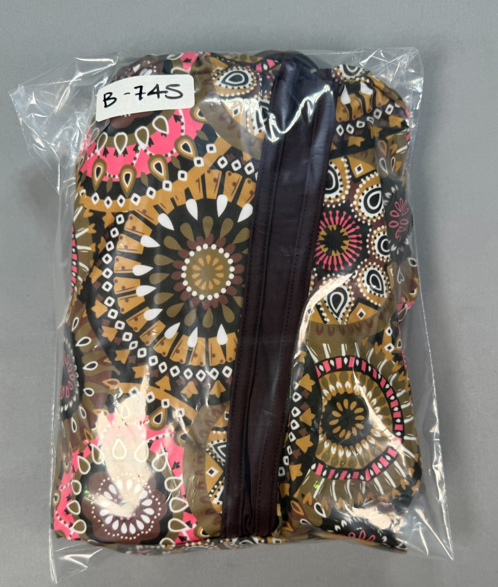 Yonique Two Piece Tankini Swimsuit Women's 4XL Brown Medallion Floral Summer