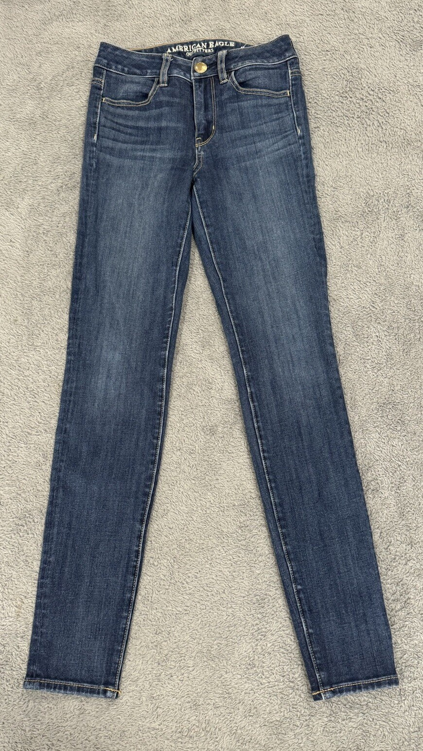American Eagle Outfitters Womens Size 00, Hi-Rise Jegging Jeans Super Stretch X4