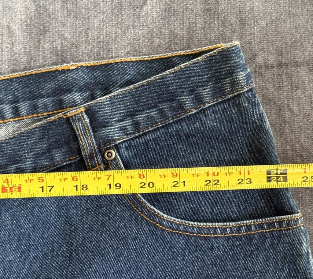 Basic Editions Regular Fit Men’s 48W X 30L Denim Blue Dark Jeans Classic NWT