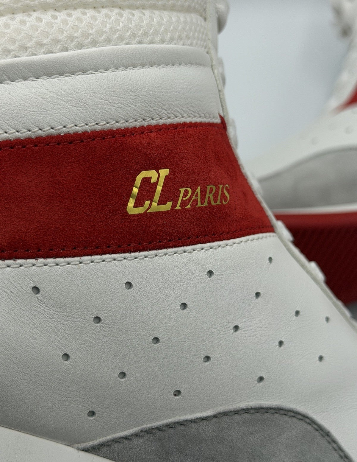 AUTHENTIC CHRISTIAN LOUBOUTIN Suede Knock-Out Boxing Sneakers (44 EU; 11 US)