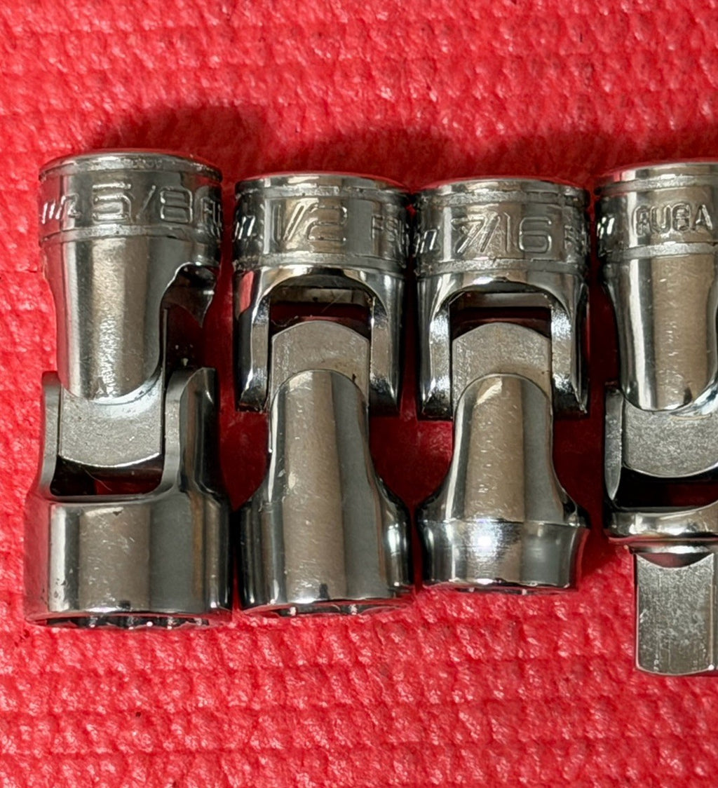 NEW Snap-On Tools 5PC 3/8" Drive SAE Universal Swivel Socket Set Made in USA