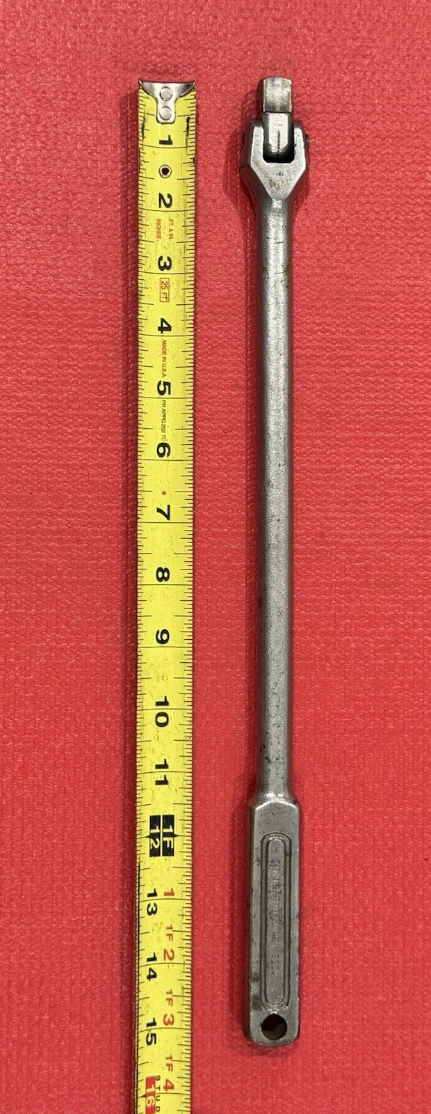 Vintage Indestro Super No. 3224 1/2" Drive Flex Breaker Bar 15” Long Made In USA