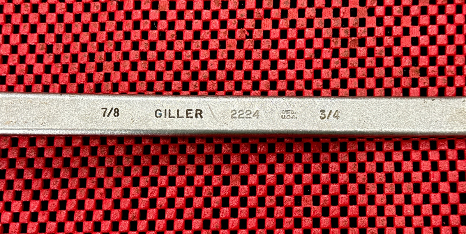Giller 2224 Vintage Offset Box End Wrench 7/8" x 3/4" 12 point Made In USA