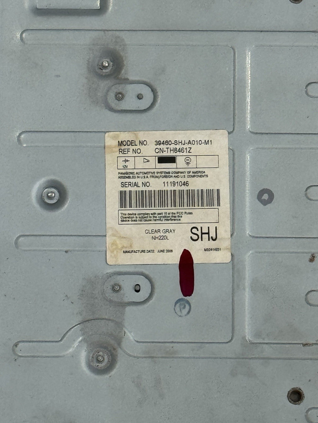 05-10 Honda Odyssey Roof Entertainment DVD Display Screen OEM 39460-SHJ-A110-M1