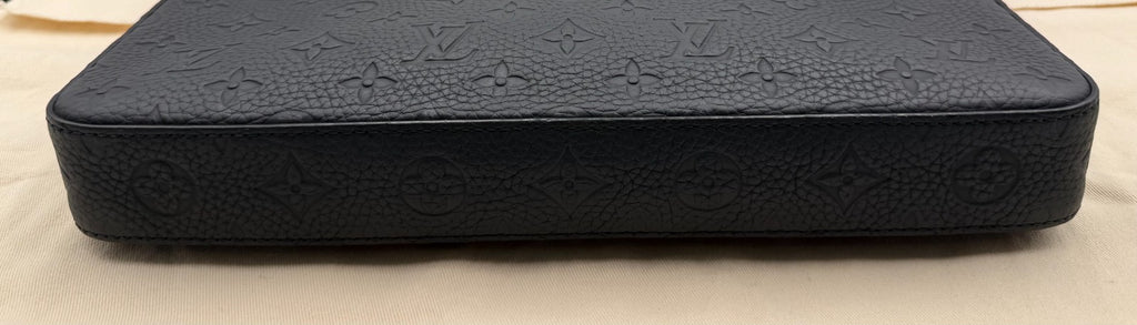 Louis Vuitton Pochette Steamer Monogram Taurillon Leather Shoulder Bag Authentic