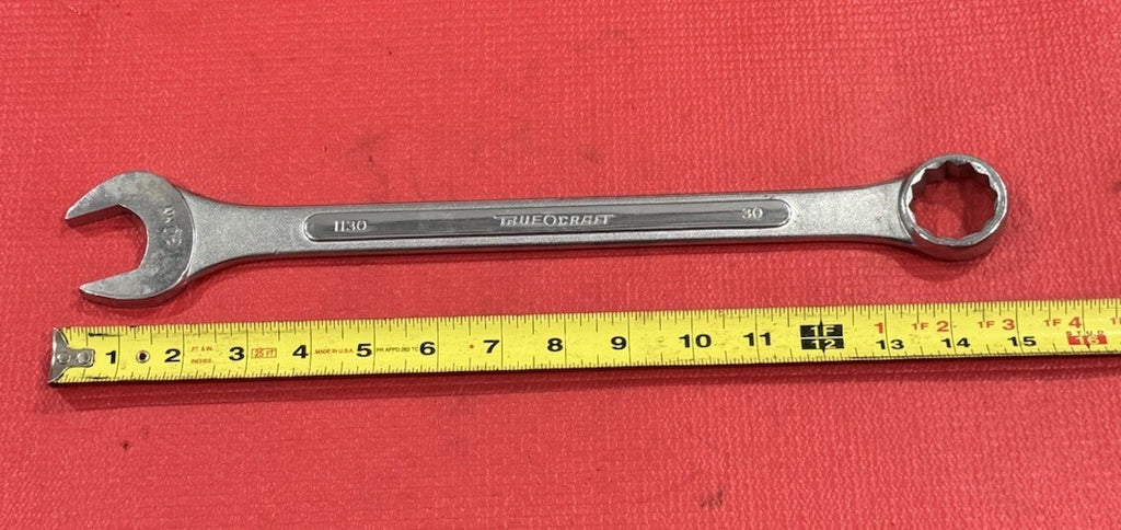 Vintage TRUECRAFT Tools NEW 1130 Combination Wrench 30 mm 12 Point MADE IN JAPAN