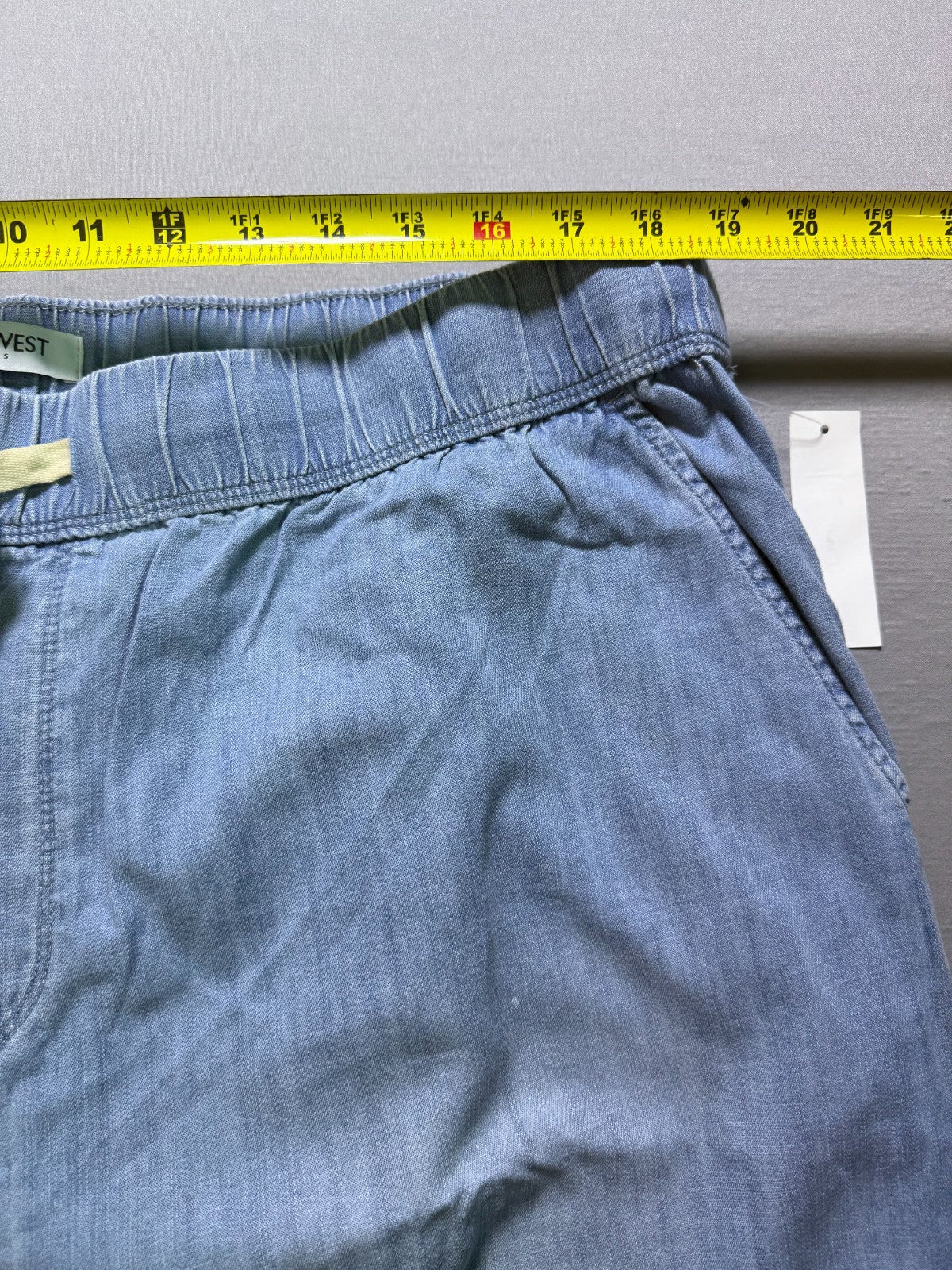 NWT Nine West Lightweight Denim Wide Leg Jeans Women 1X Blue Light Wash Pull-On