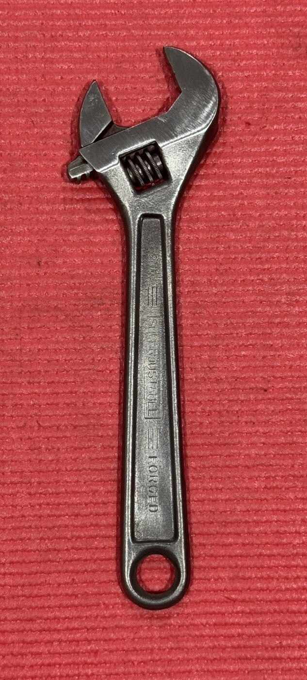 VINTAGE JH WILLIAMS AP-8X  8" SUPERJUSTABLE WRENCH CRESCENT WRENCH MADE IN USA