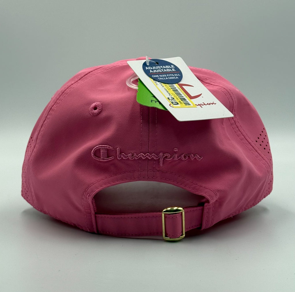 NWT Champion Strapback Cap Women's Pink Adjustable Performance Running Hat