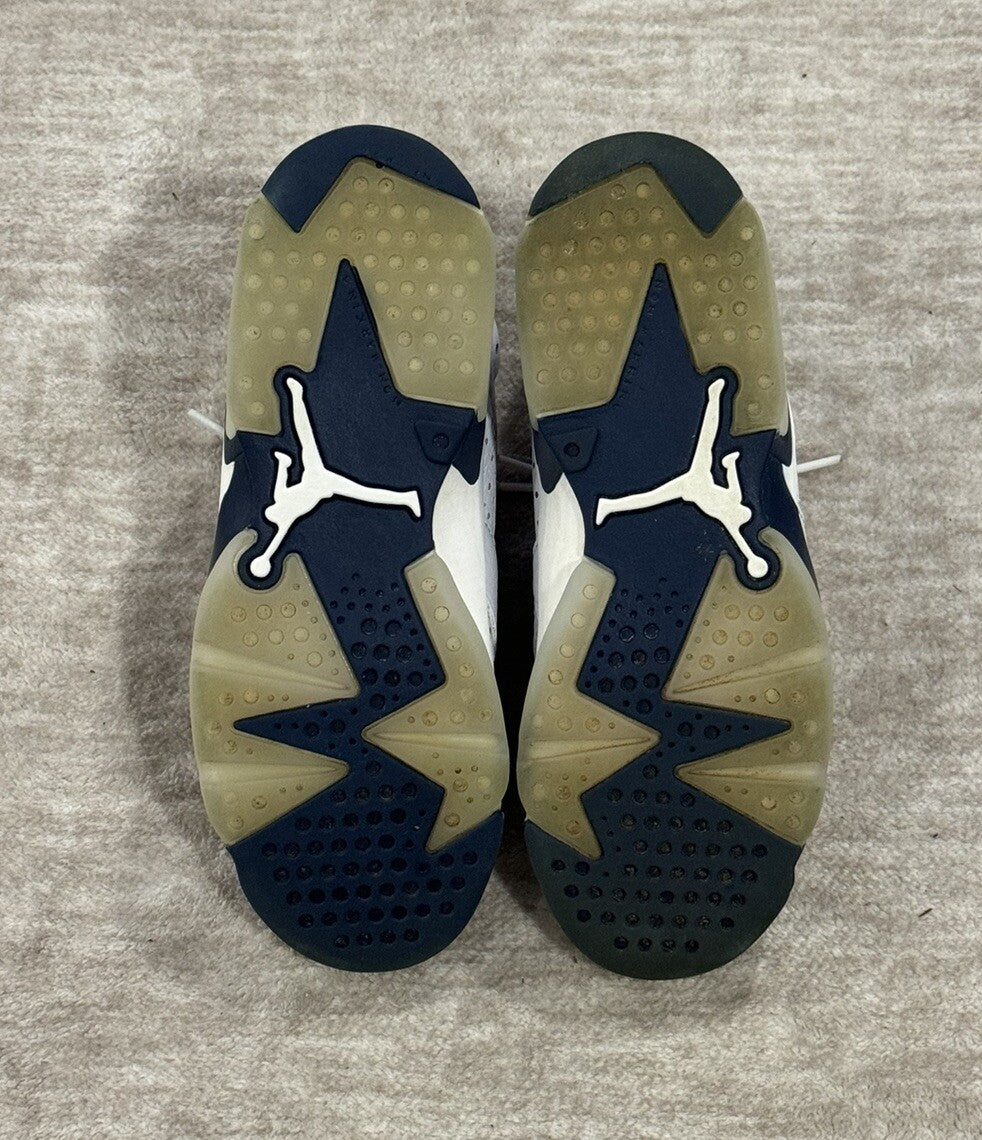 Nike Air Jordan 6 Retro GS Midnight Navy White GradeSchool Size 4Y, 384665-141