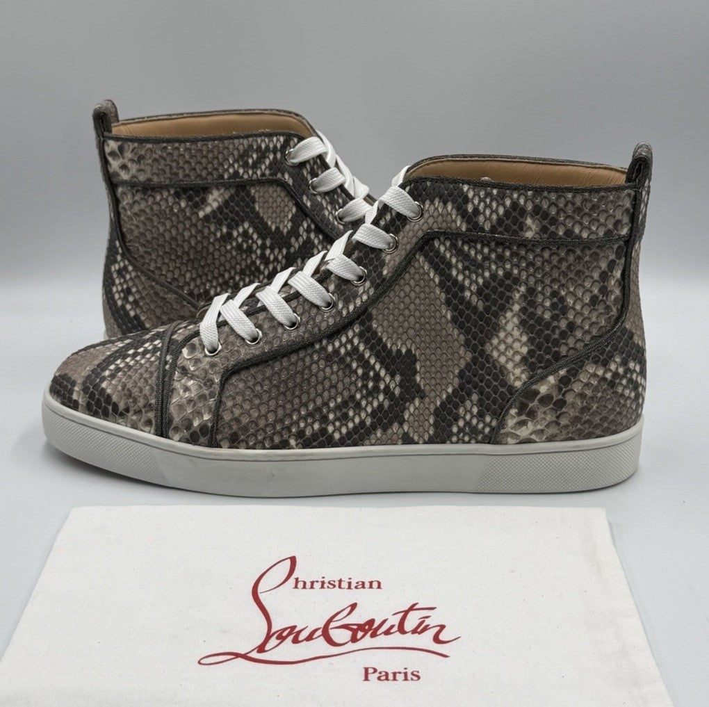 Christian Louboutin Louis Orlato Flat Python Ghost Roccia Sneaker Sz 44 EU 11 US