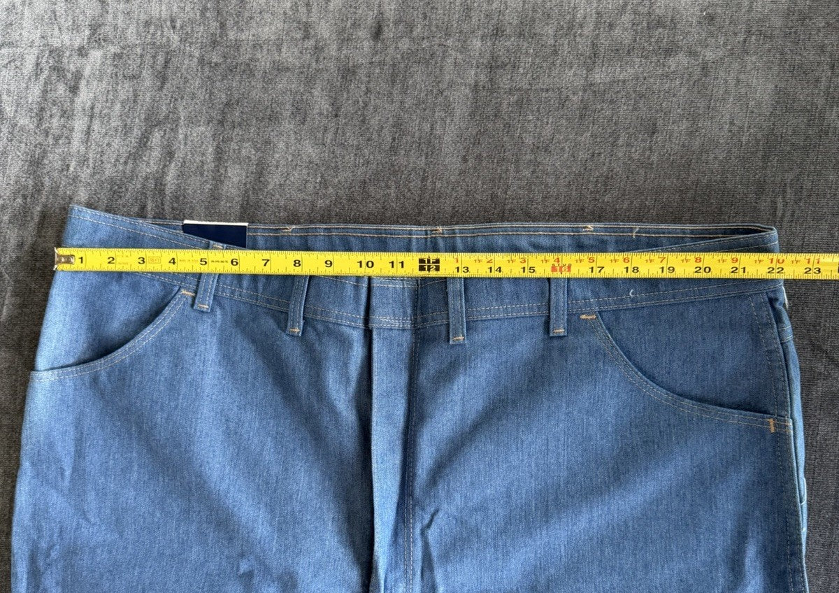 Basic Editions Comfort Action Stretch Men’s 46W X 32L Denim Blue Light Jeans NWT