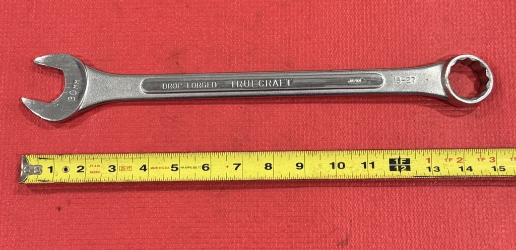 Vintage TRUECRAFT Tools NEW 1130 Combination Wrench 30 mm 12 Point MADE IN JAPAN