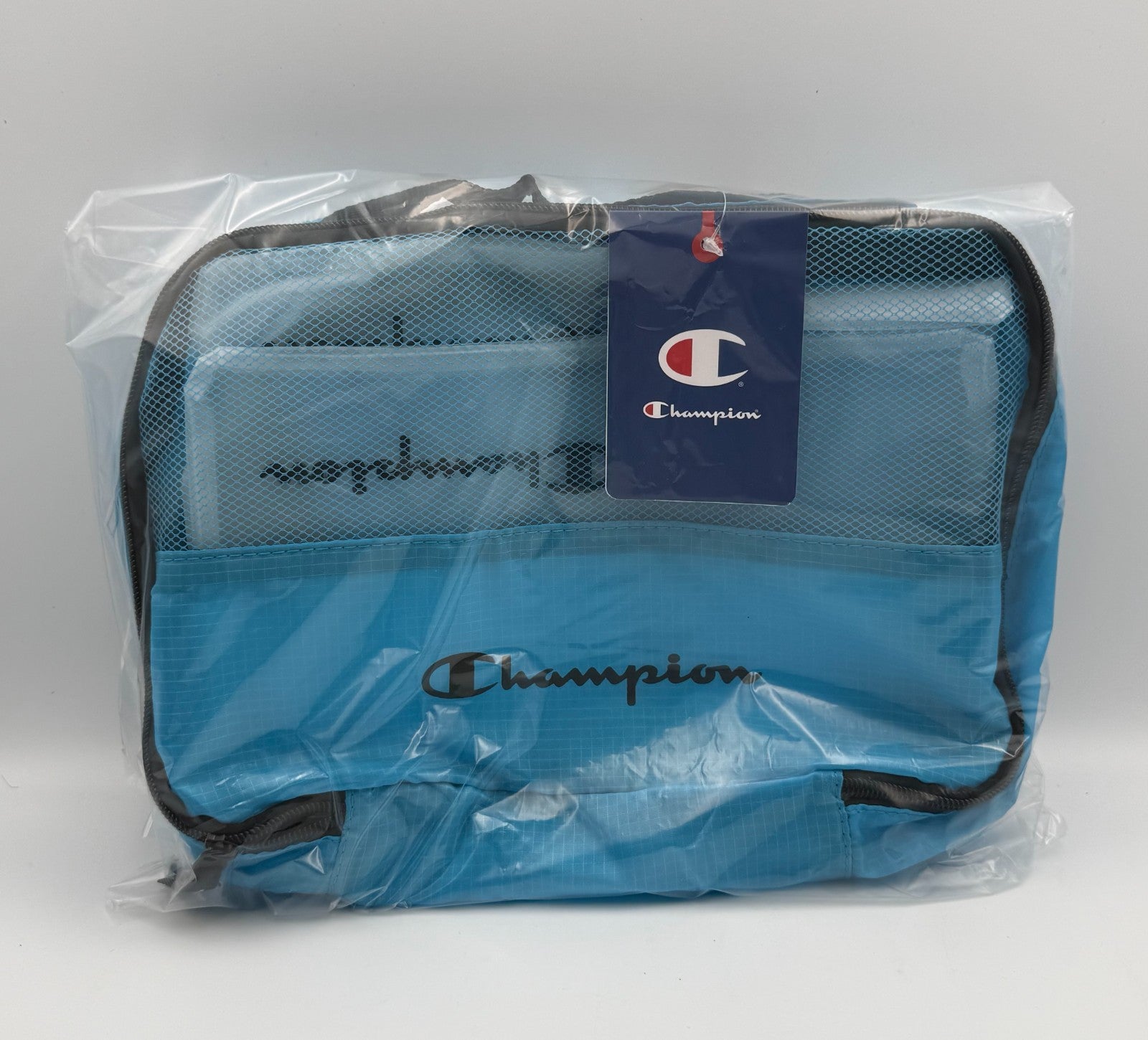 NWT Champion 6-Piece Packing Cube Set Travel Luggage Organizer Pouch Light Blue